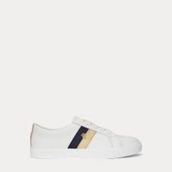 Lauren Ralph Lauren Janson II Leather Sneaker Size 6 - Picture 1 of 6
